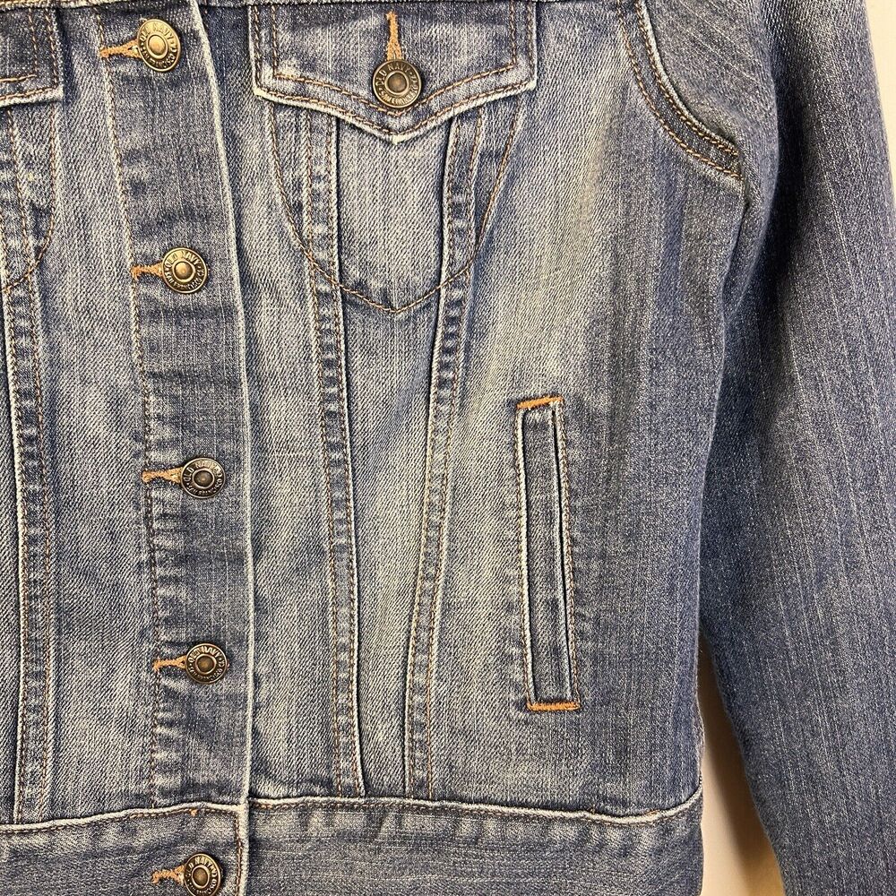 Old Navy Jean Jacket Women's Small Denim Western Utility Outdoors Cotton Casual - Picture 4 of 9